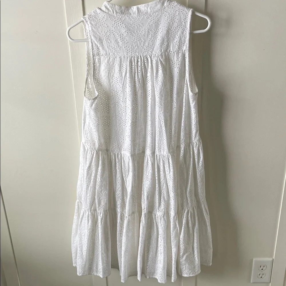 White Eyelet Sleeveless swim cover up by seafolly - Picture 5 of 8